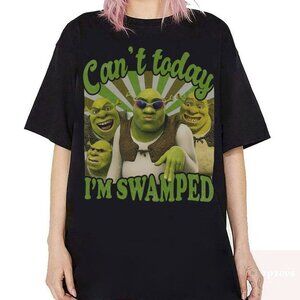 Shrek Funny Shirt Shrek Can't Today I'm Swamped Shirt, Meme funny Shirt 91